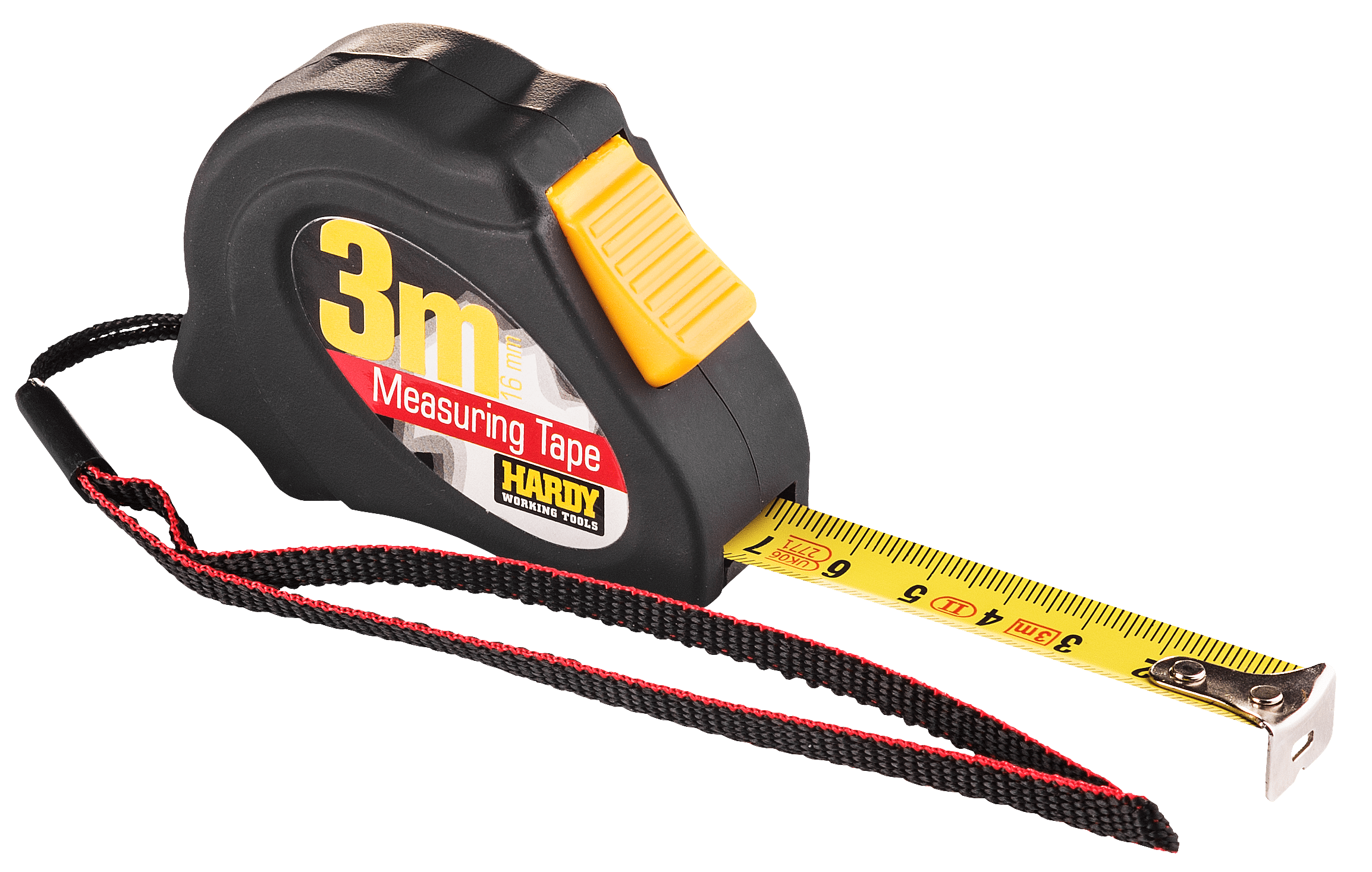 Hardy miara zwijana z automatyczną blokadą seria *44*, 5 m x 25 mm, opakowanie blister
