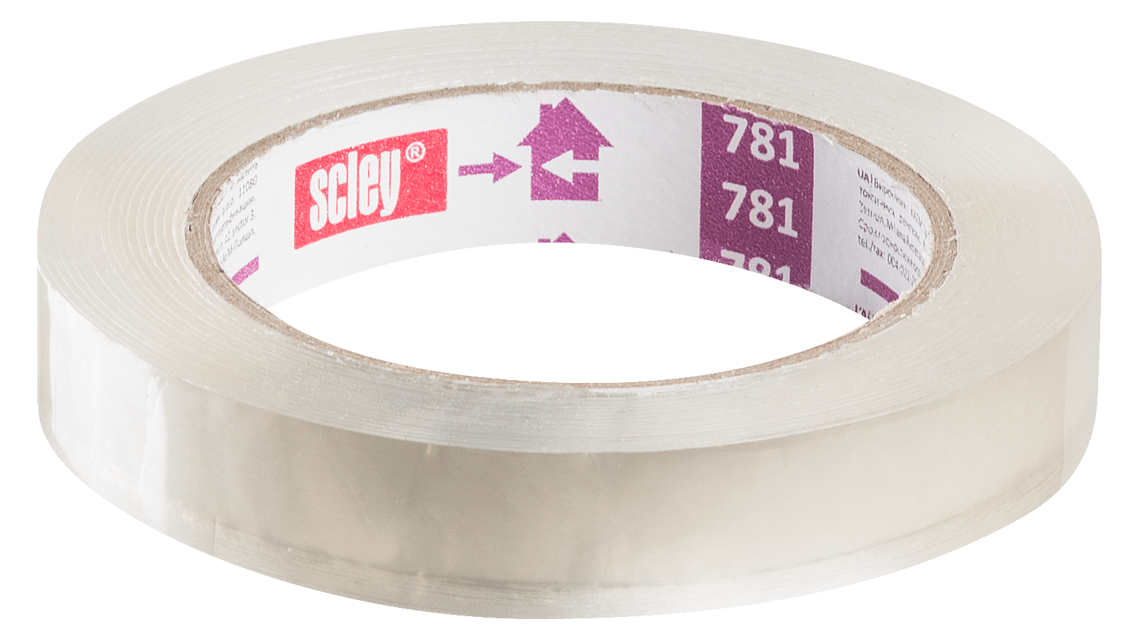 Scley taśma dwustronna *781*, montażowa bezbarwna, 19 mm x 5 m