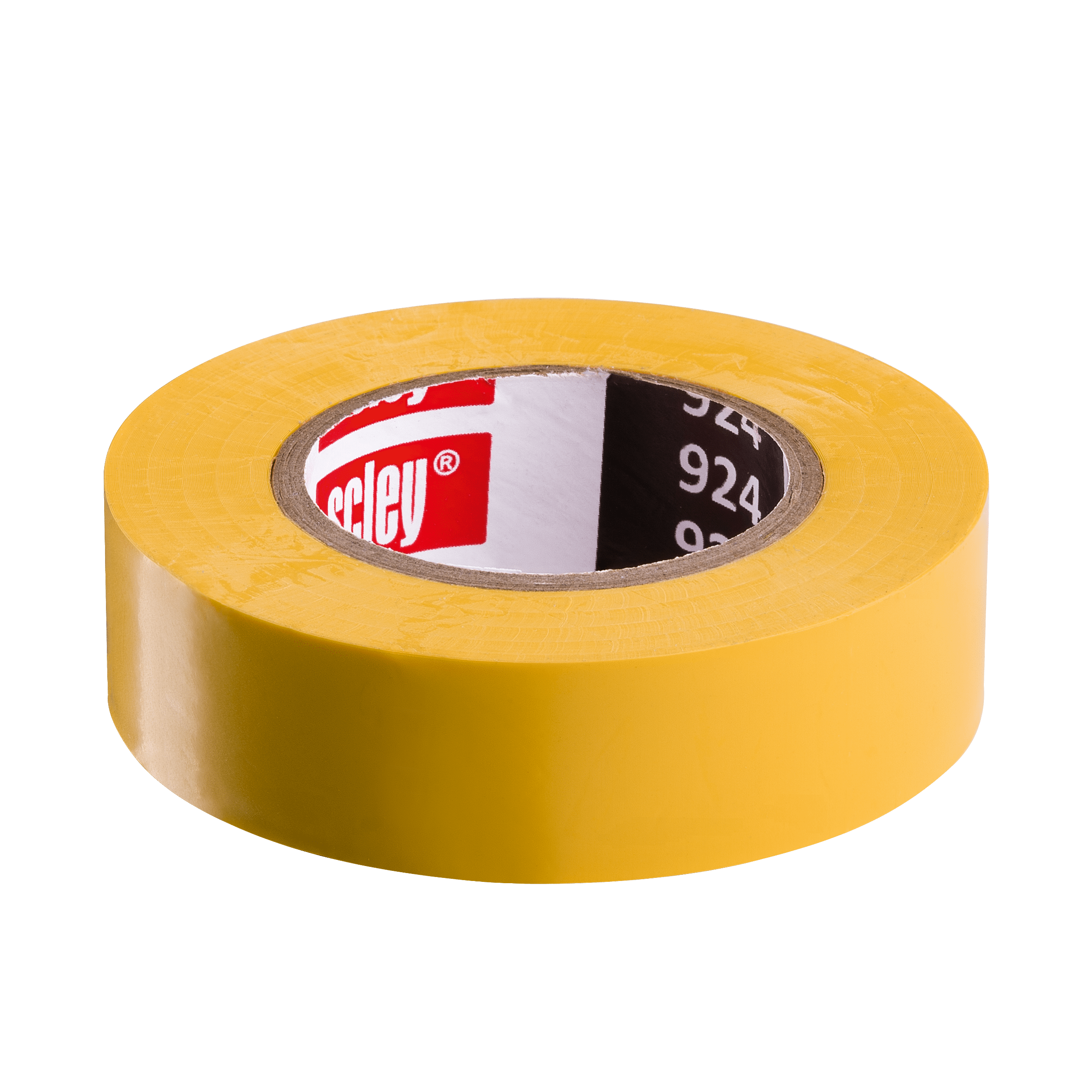 Scley taśma izolacyjna PVC *924*, żółta, 19 mm x 20 m