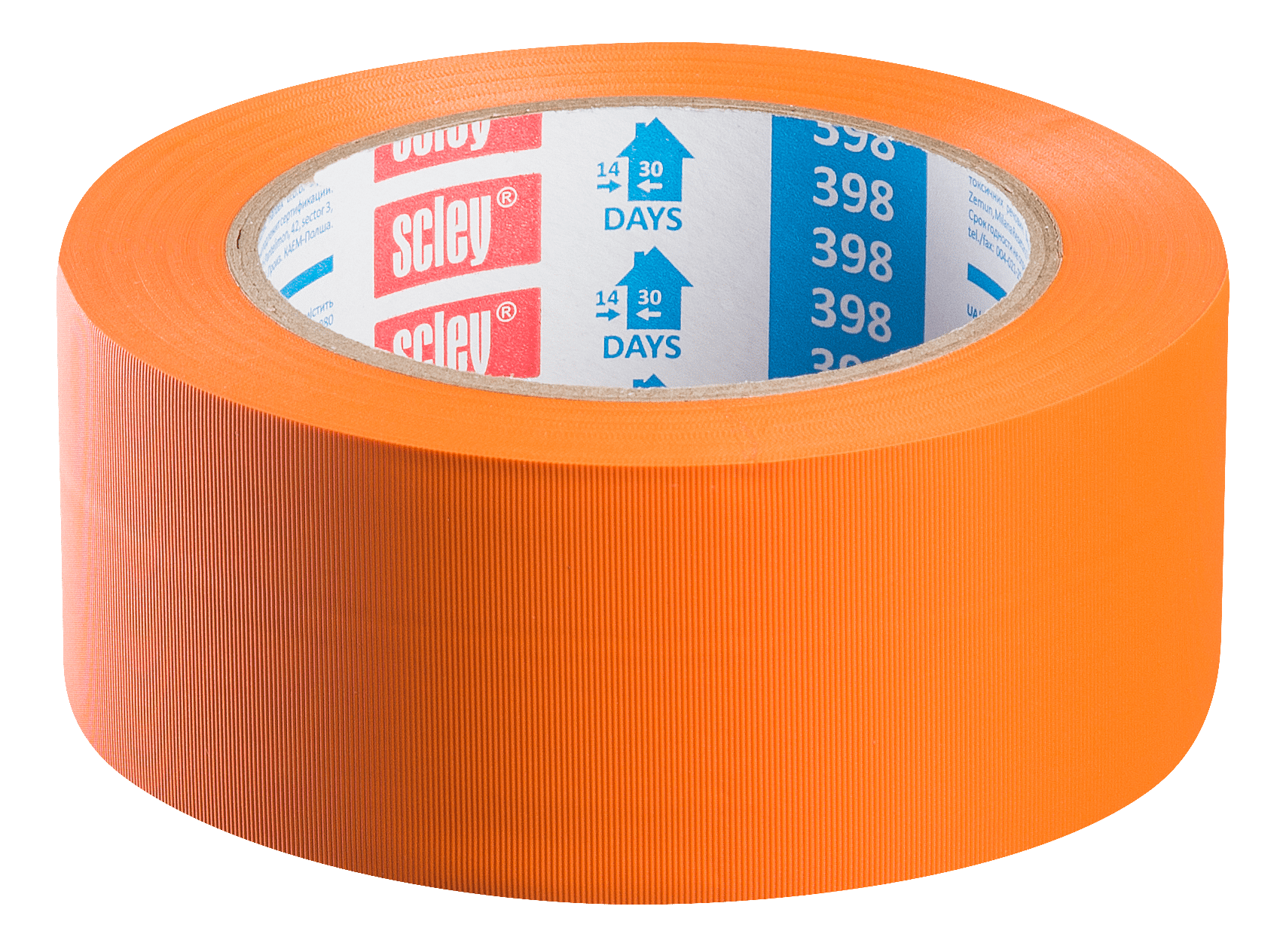 Scley taśma ochronna PVC *398*, tynkarska karbowana, pomarańczowa, 38 mm x 33 m