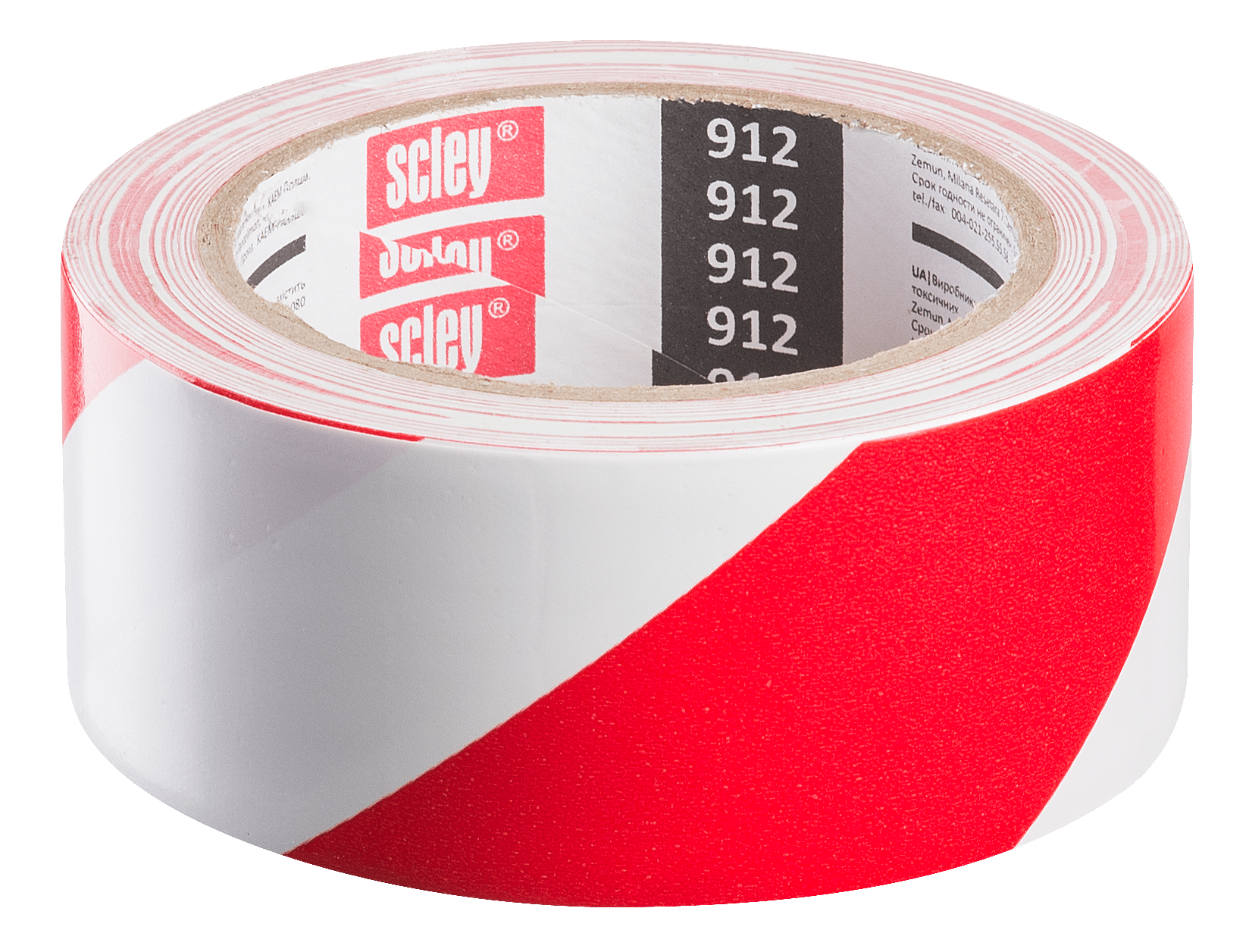 Scley taśma ostrzegawcza *912* biało-czerwona, 48 mm x 33 m