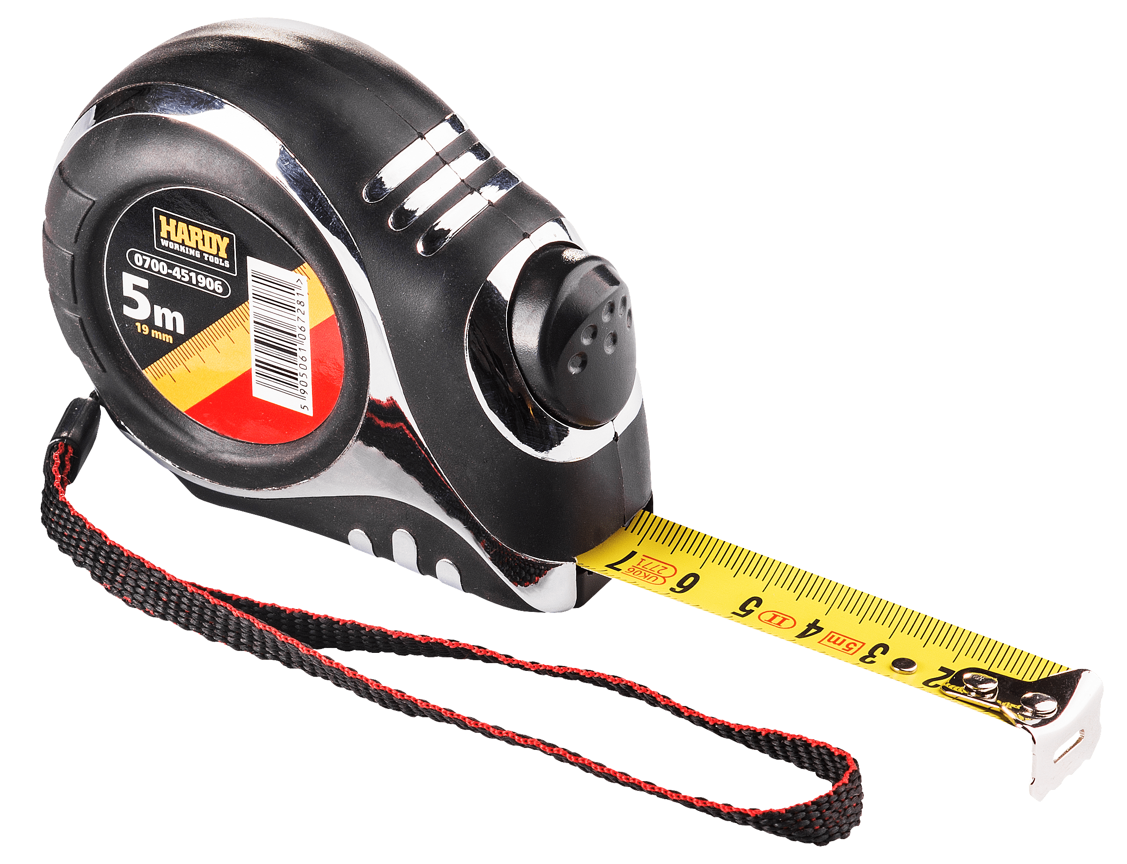 Hardy miara zwijana PRO z automatyczną blokadą seria *45*, 5 m x 19 mm, opakowanie blister