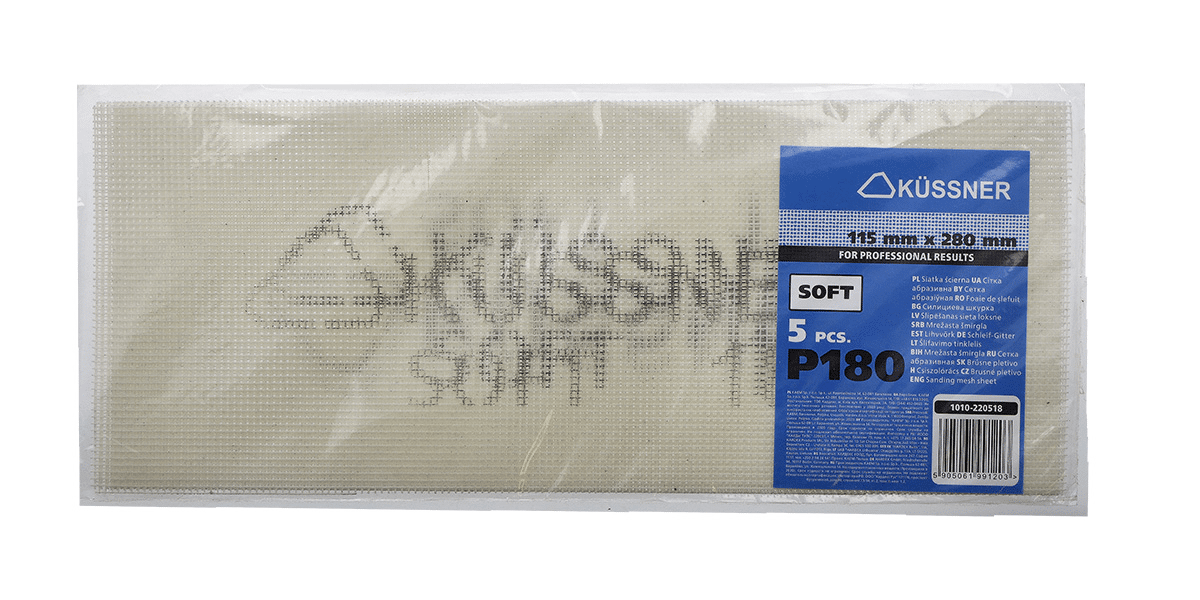 Küssner siatka ścierna Soft 280 x 115 mm, nasyp elektrokorund, granulacja *P180*, op. 5 szt.