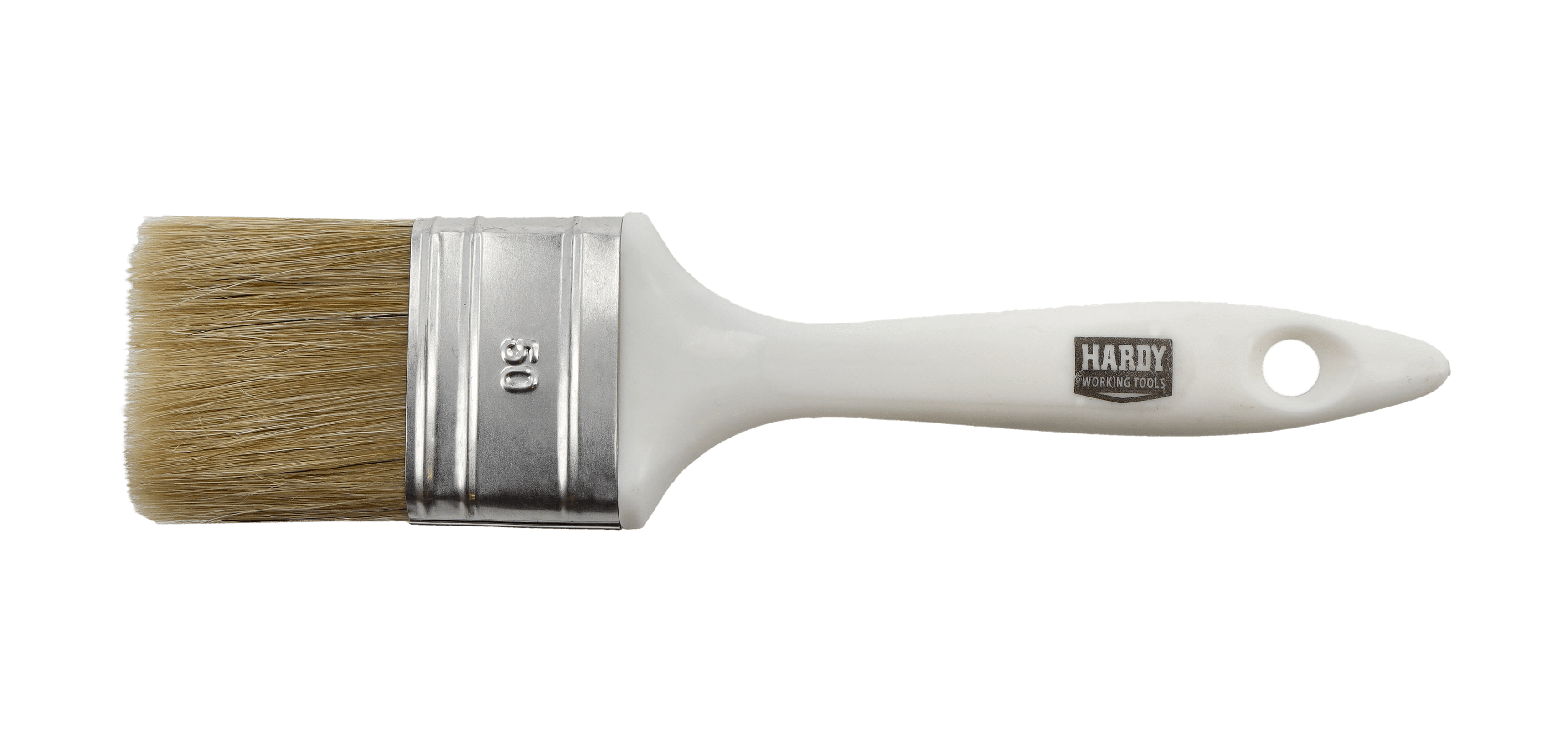 Hardy pędzel płaski 50 mm, seria *938*, mieszanka szczeciny i włosia syntetycznego, uchwyt plastikowy