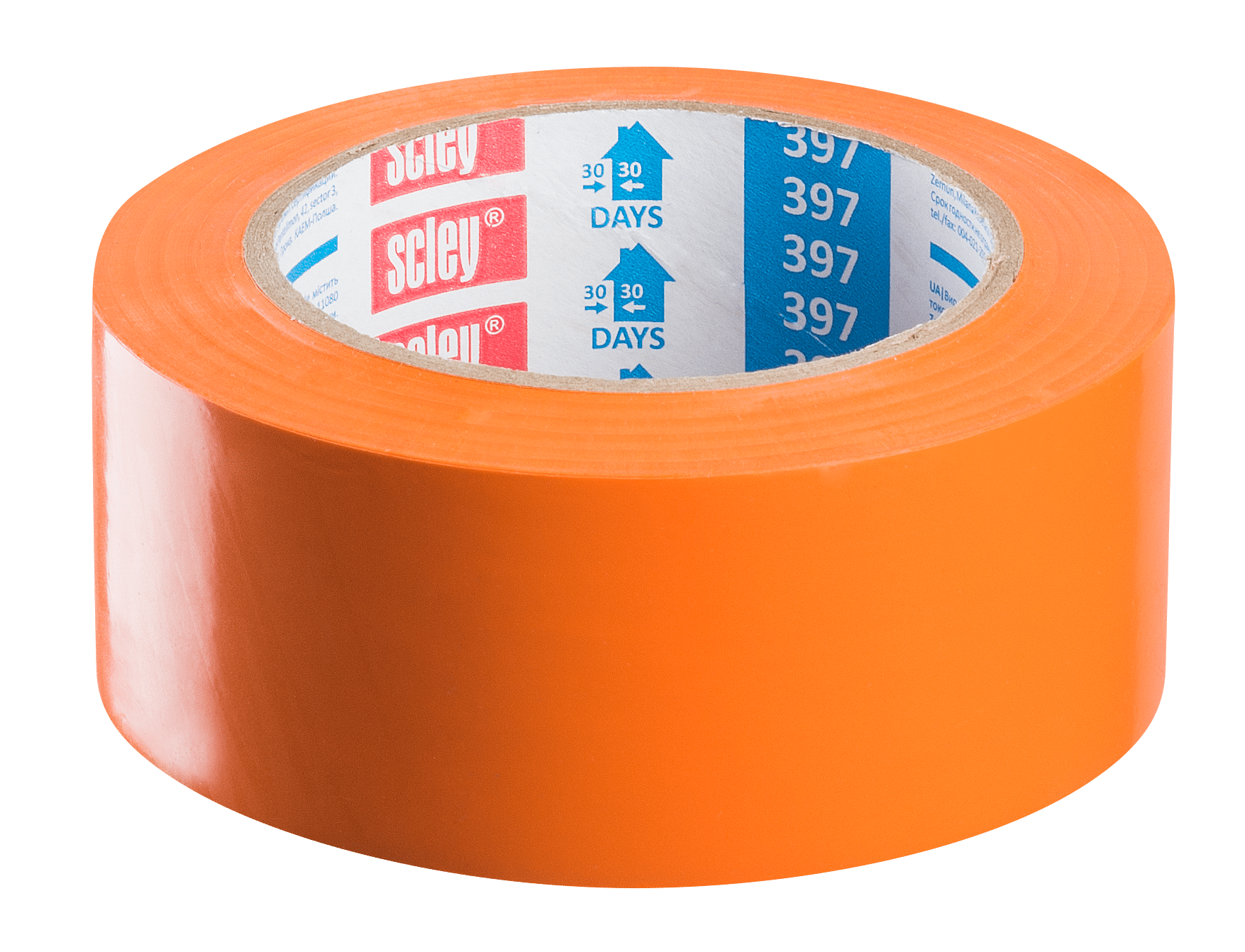 Scley taśma ochronna PVC *397*, tynkarska gładka, pomarańczowa, 38 mm x 33 m
