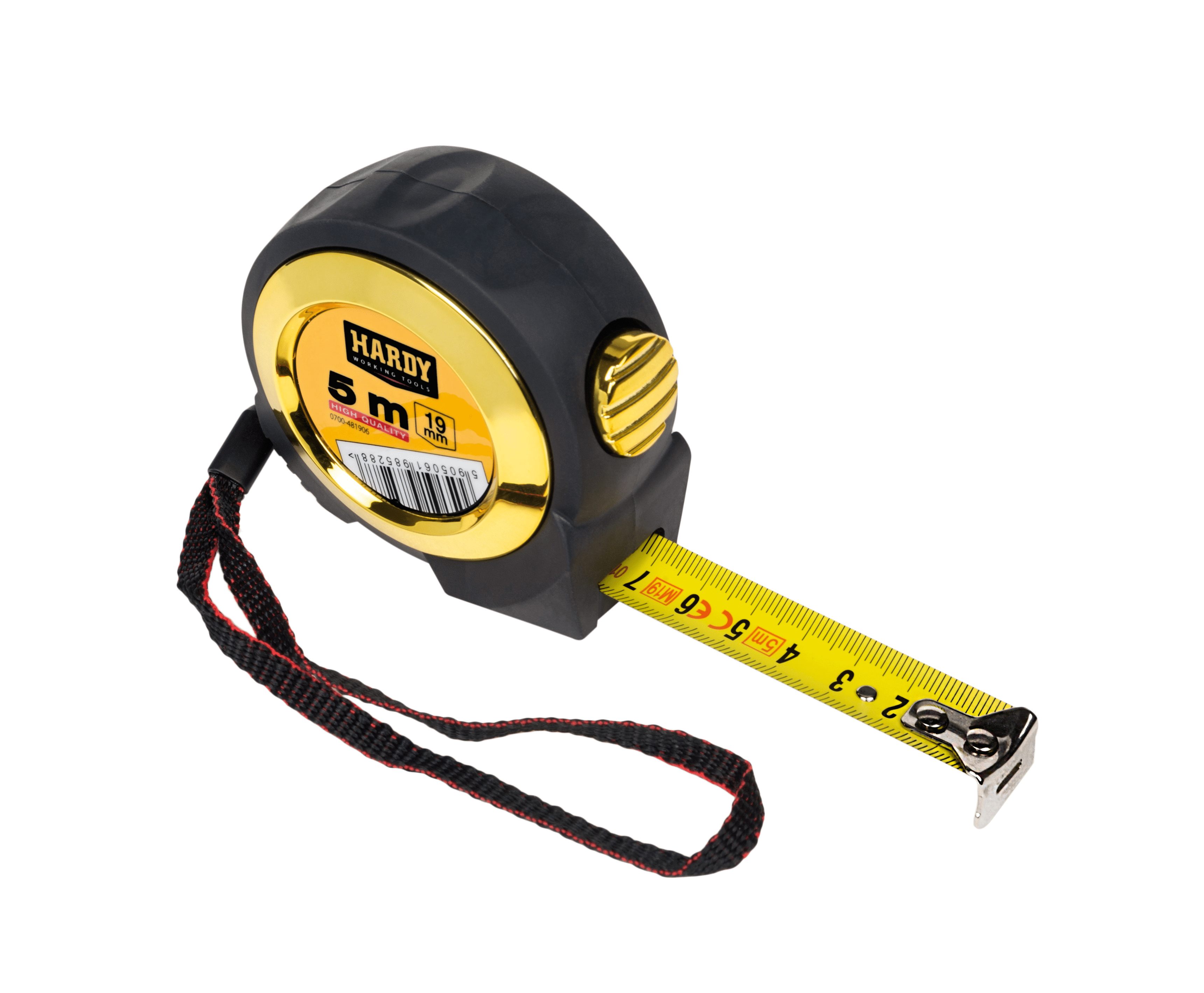 Hardy miara zwijana z automatyczną blokadą seria *48*, 7,5 m x 25 mm, opakowanie blister