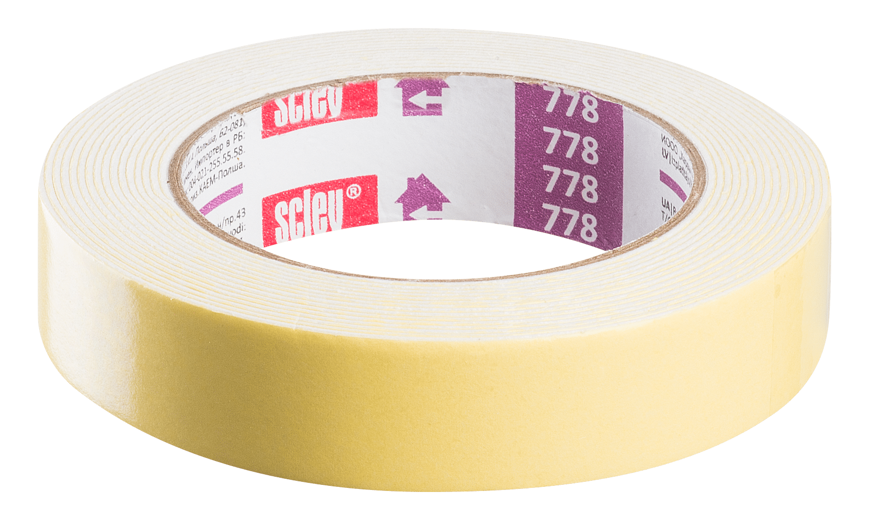 Scley taśma dwustronna *778*, piankowa, 19 mm x 10 m
