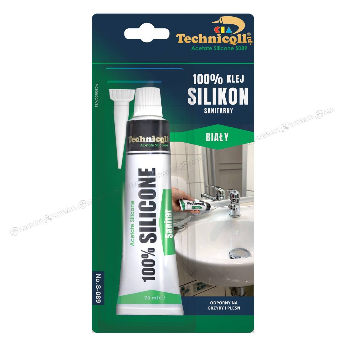 TECHNIQLL Silikon sanitarny biały 70ml S-089