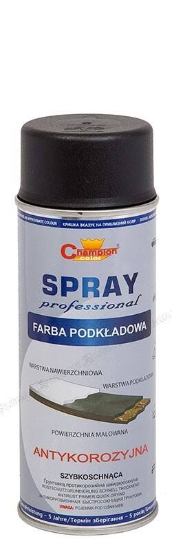 Farba podkładowa czarna CHAMPION 400 ml