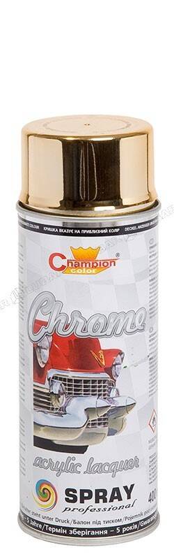 Lakier akrylowy Super chrome złoty CHAMPION 400 ml