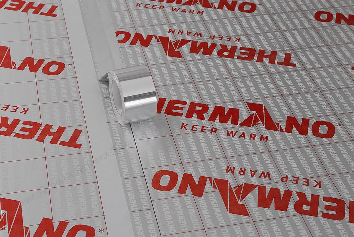 Taśma uszczelniająca aluminiowa THERMANO 75mm 50mb