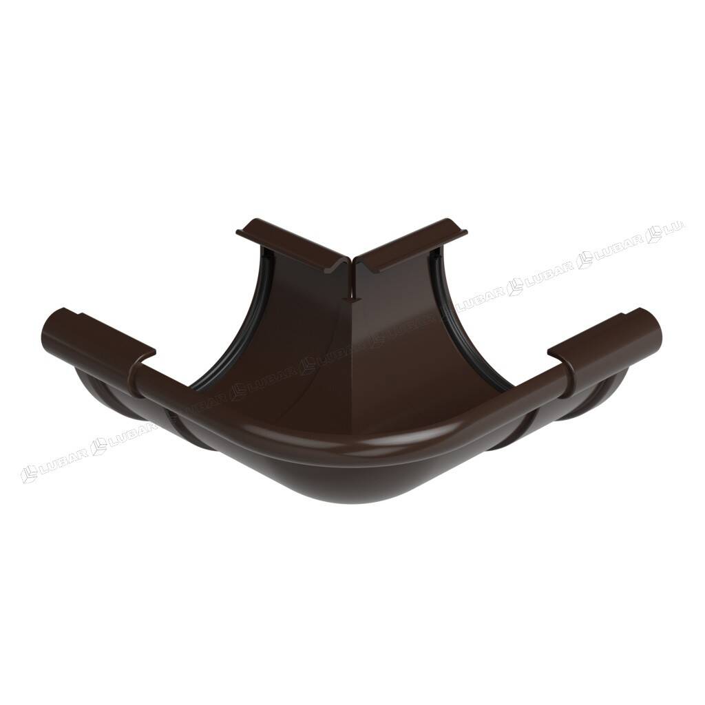GALECO Łuk 90° PVC 150 zewnętrzny grafit