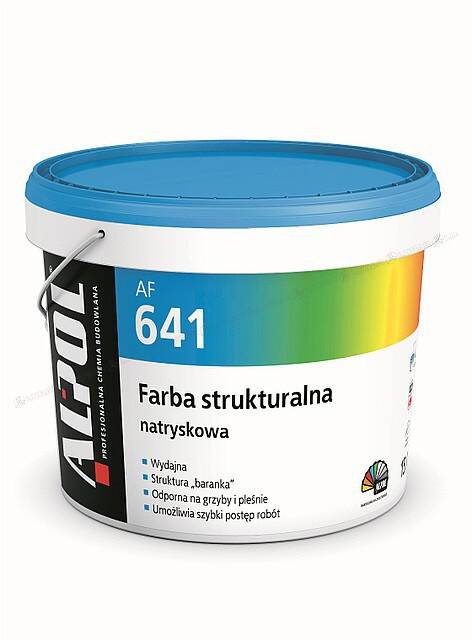 Farba strukturalna natryskowa AF 641 15 l ALPOL