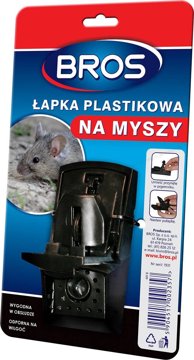 Łapka na myszy plastikowa BROS (Zdjęcie 1)