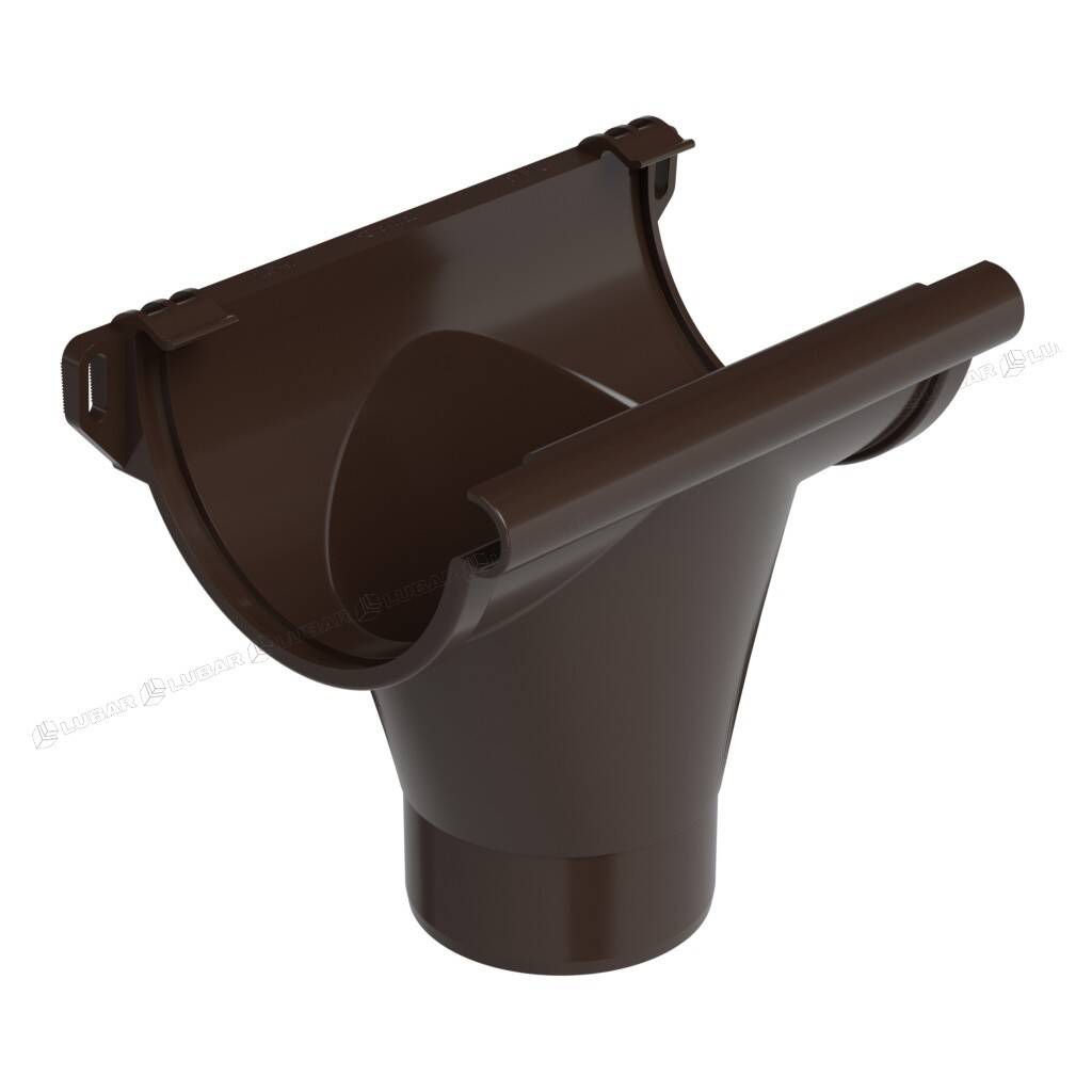 GALECO Odpływ PVC 130 130/100 mm ciemny brąz