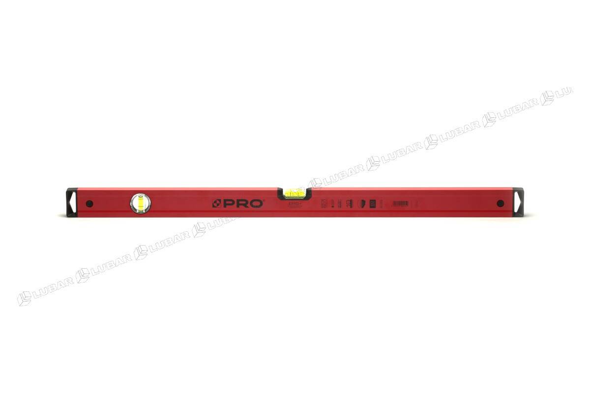 Poziomnica SERIA PRO600 ENDURANCE malowana czerwona 80cm (Zdjęcie 1)