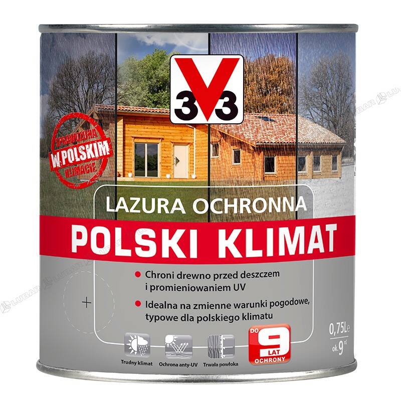 Lazura ochronna POLSKI KLIMAT impregnująco-dekoracyjna 0,75l PALISANDER