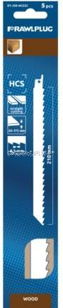 Brzeszczoty do pilarek szablowych do cięcia drewna RT-JSB-W225C RAWLPLUG 5 szt./op.