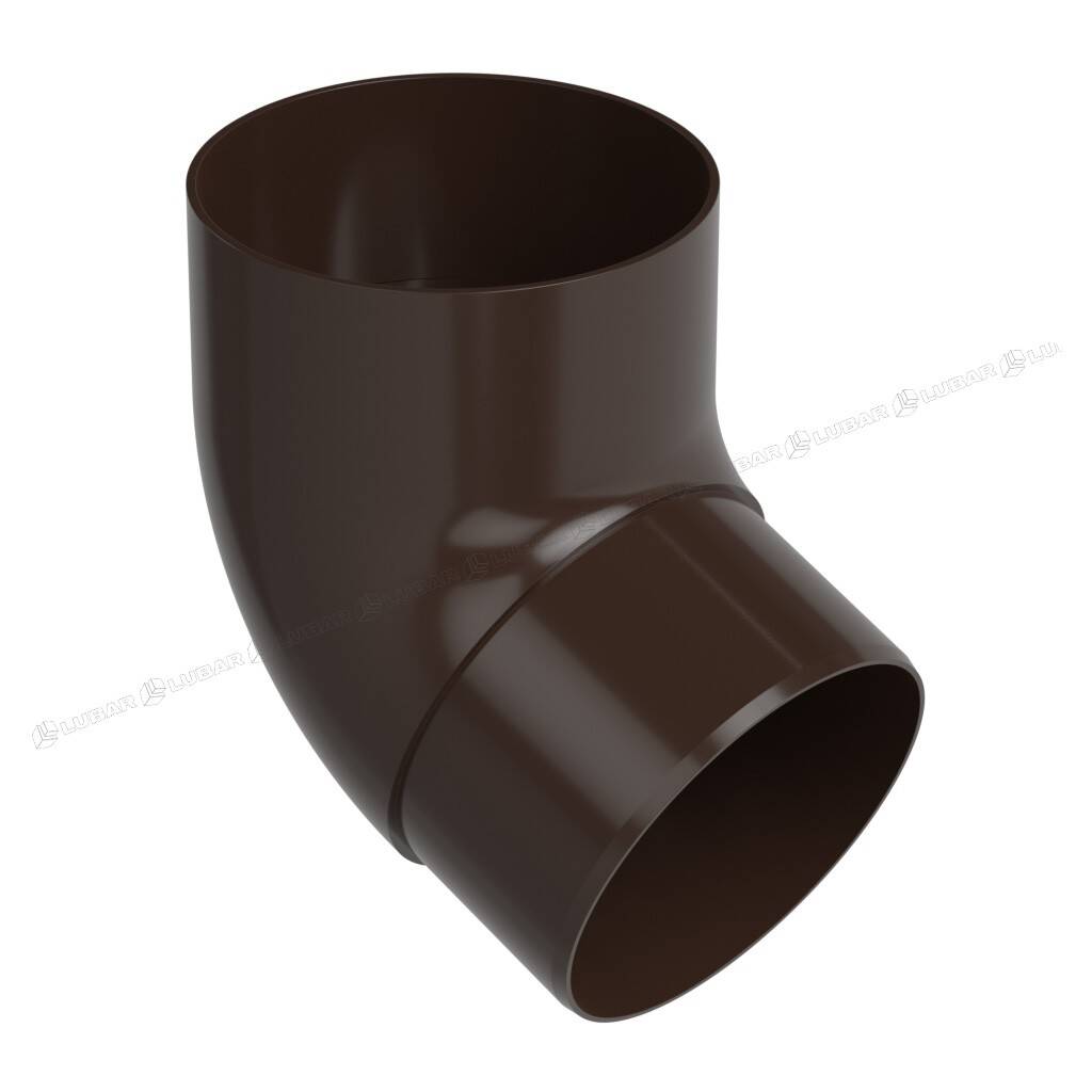 GALECO Kolano 67°  PVC 100  czekoladowy brąz