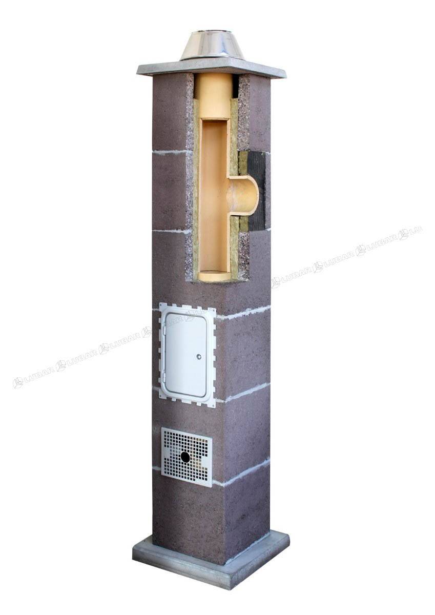 Czapa kominowa fi 18 - 20 cm pod obmurówkę K40-M, 640 x 640 mm