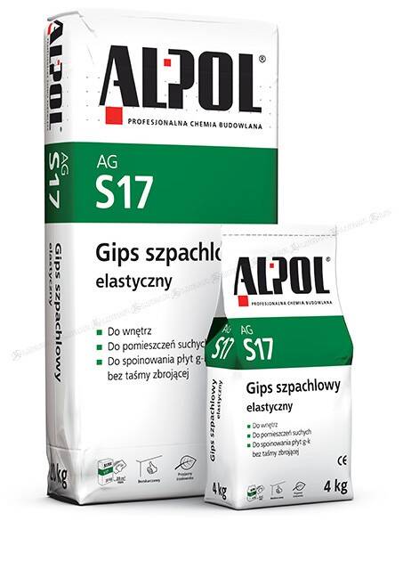 Gips szpachlowy elastyczny AG S17 4 kg ALPOL