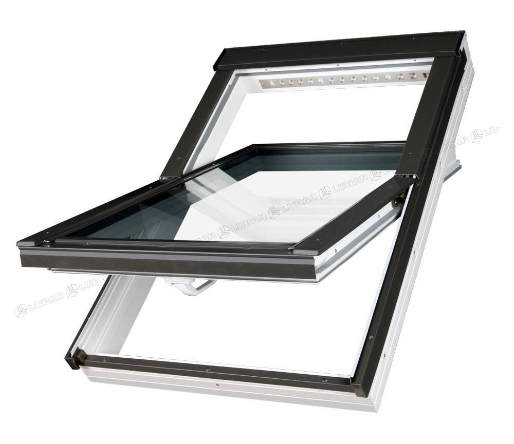Okno dachowe PTP-V U4 78x118 RAL 9005
