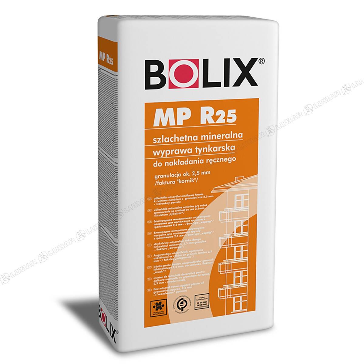 BOLIX MP R 25mm Tynk mineralny cienkowarstwowy kornik 25kg