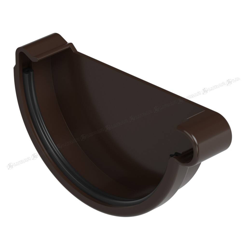GALECO Zaślepka  PVC 110 prawa  grafit