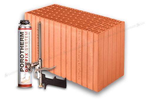Pustak ceramiczny Porotherm 44 R EKO+ Dryfix