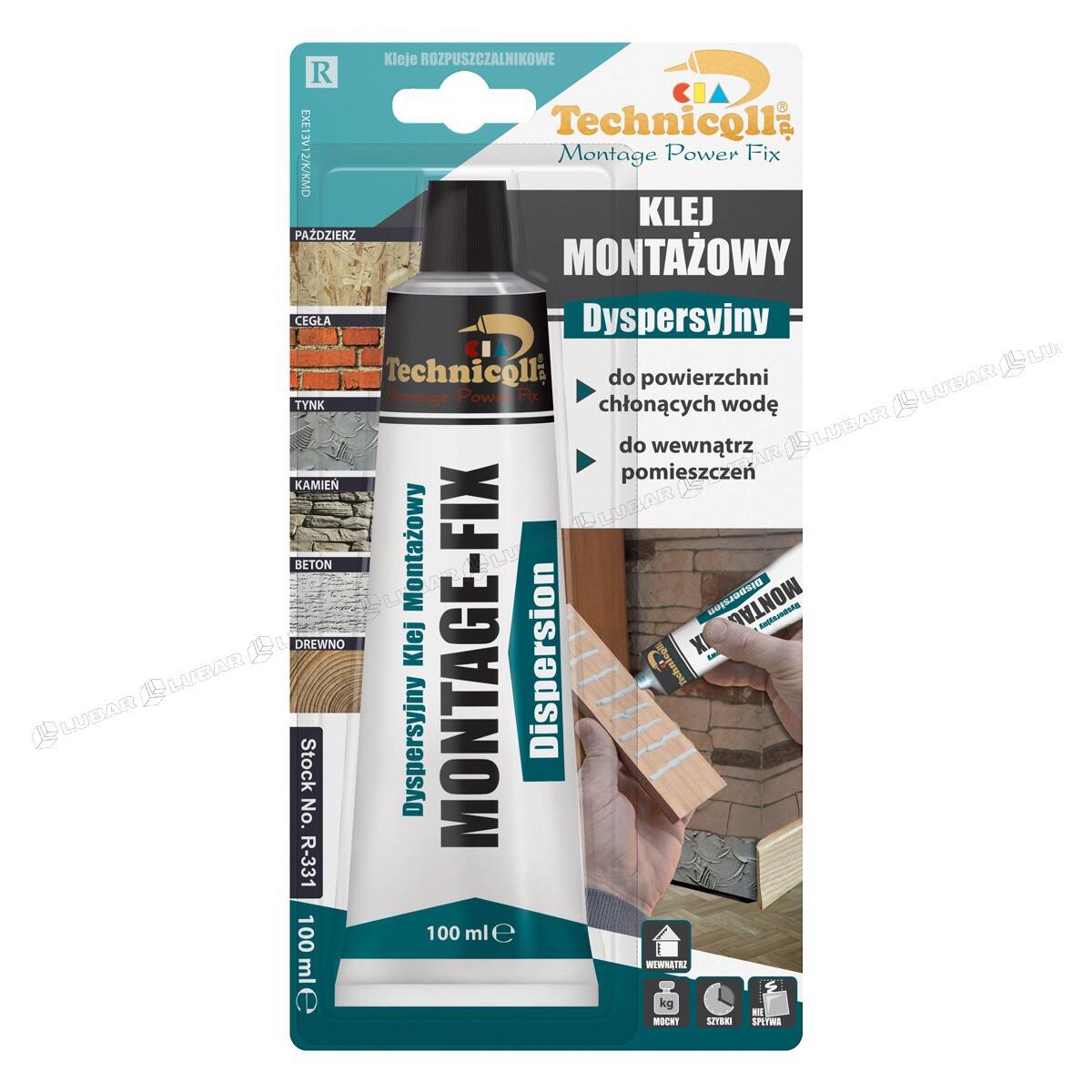 TECHNIQLL Klej montażowy dyspersyjny 100ml R-331