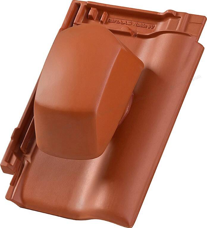 Dachówka kominek sanitarny 125 mm RUBIN 9V kasztanowy