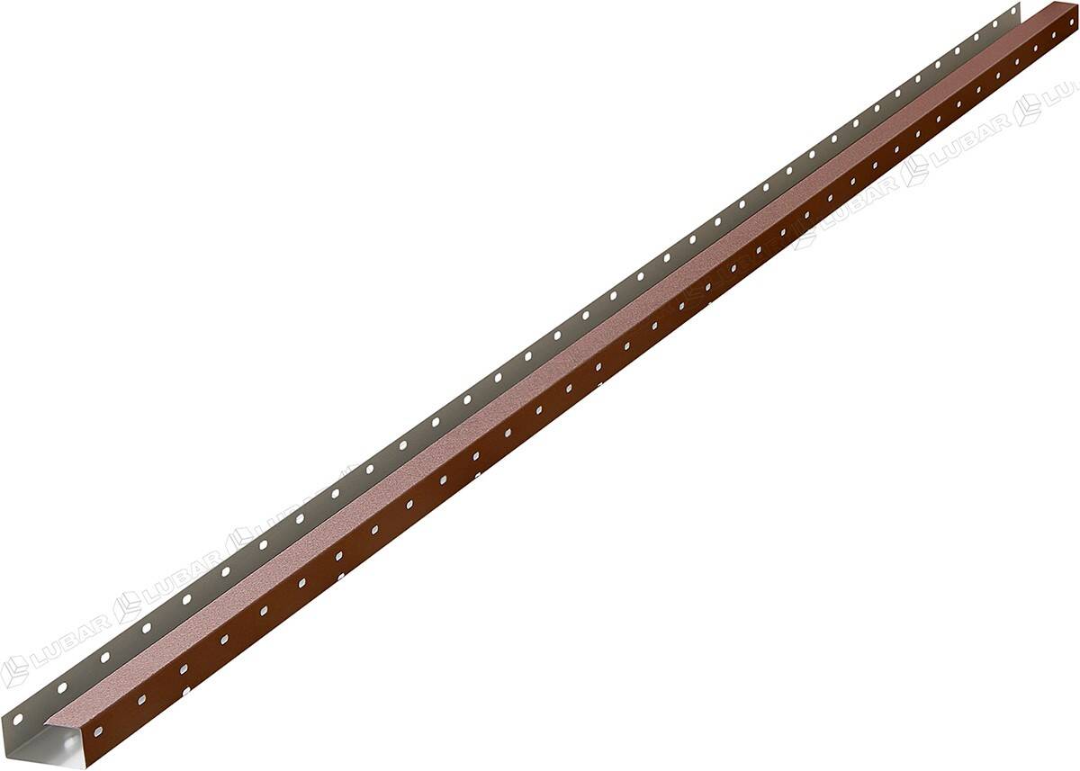 Obróbka podgąsiorowa WPDG/025 do panela dachowego ELEGANT 2.0 Mat Perła 8620M ceglasty