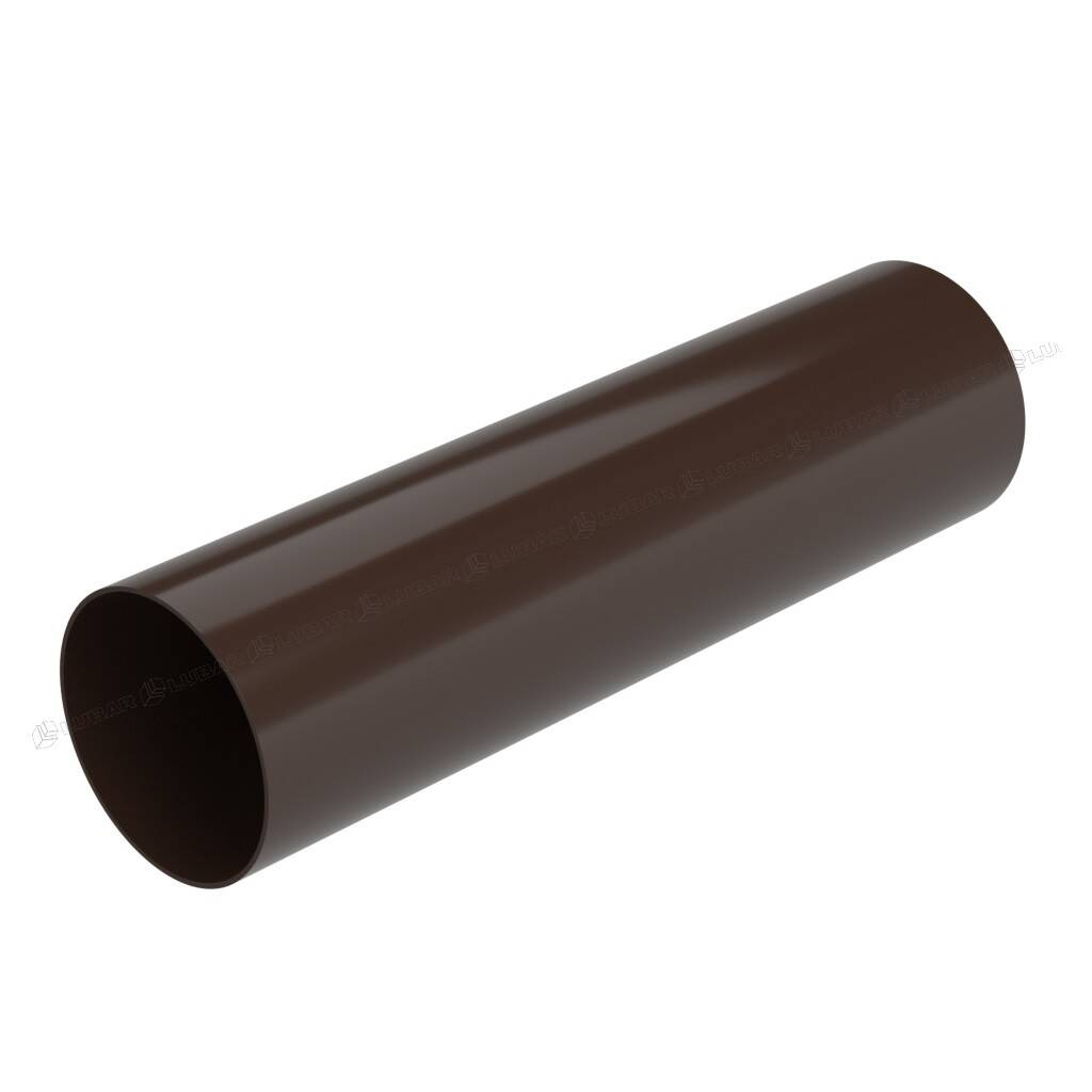 GALECO Rura PVC 100 4 mb czekoladowy brąz