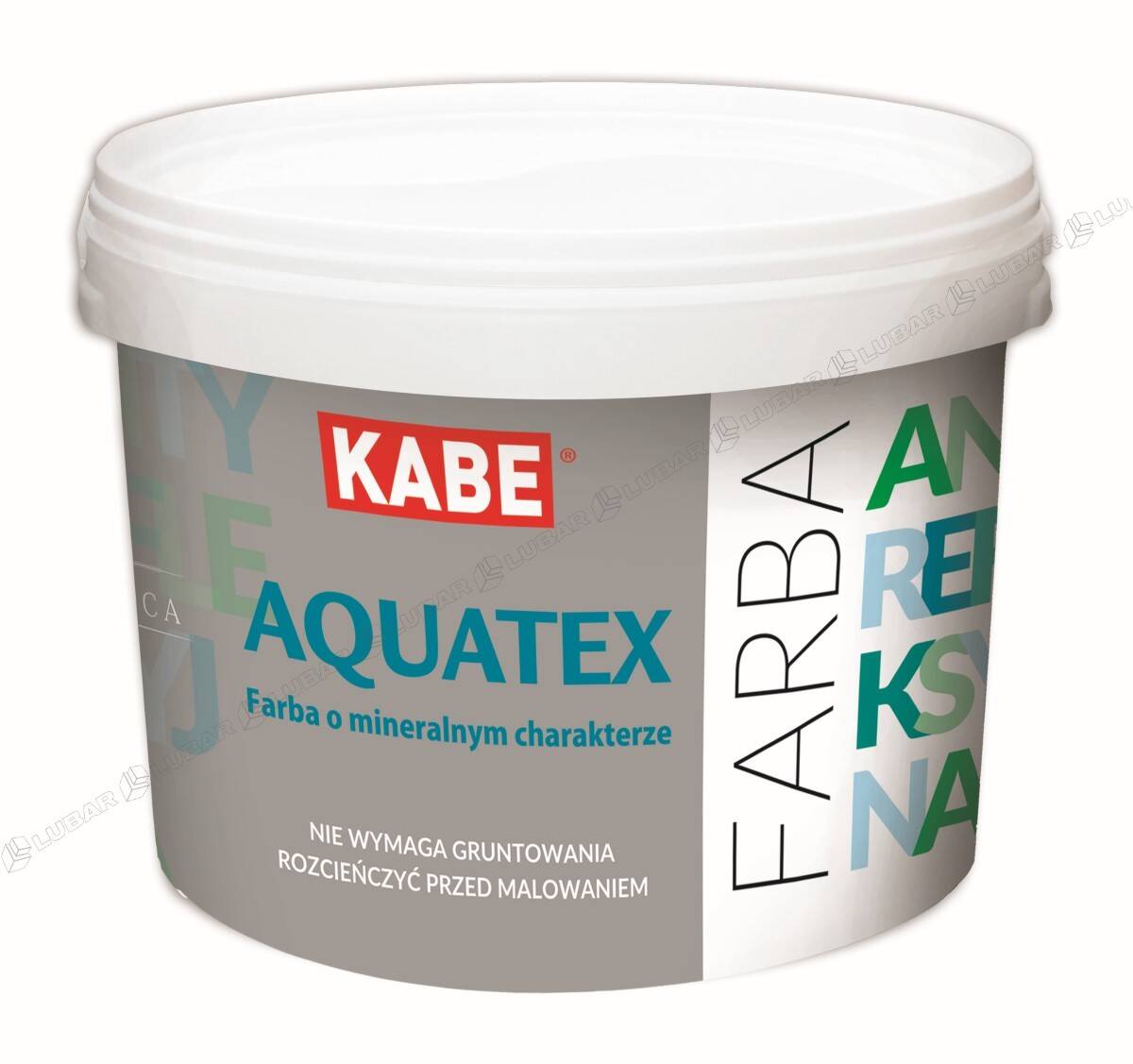 Farba do ścian i sufitów Kabe Aquatex 10l Baza biała
