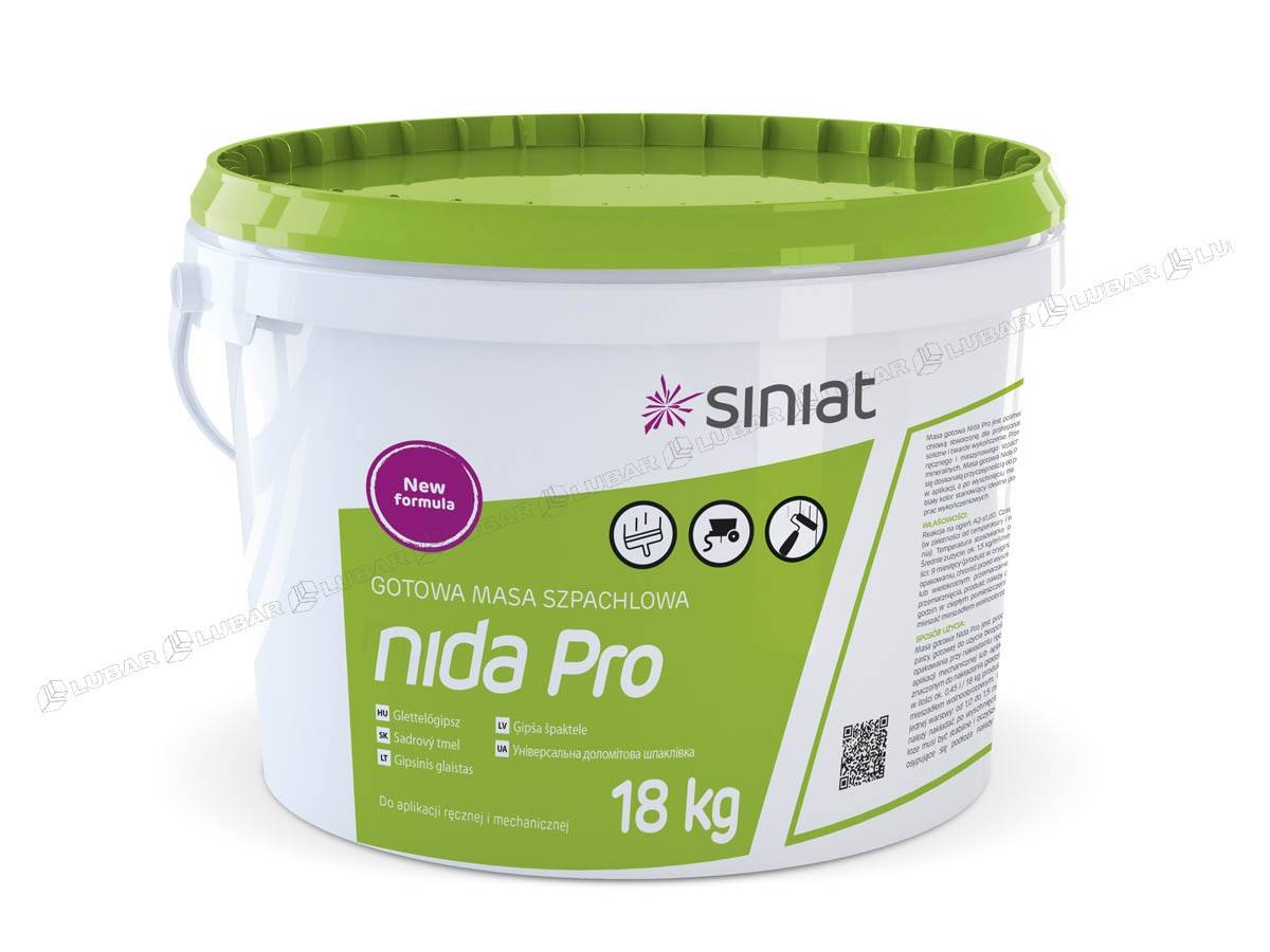 Nida Pro gotowa masa szpachlowa 18 kg