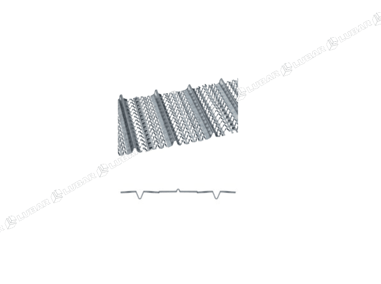 Streckmetal żebrowany - szalunek tracony do przerw roboczych gr. 0,3 mm  (Zdjęcie 1)