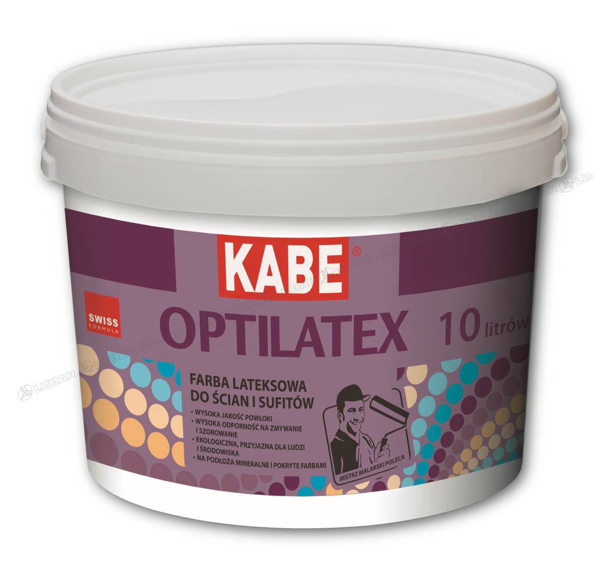 OPTILATEX Farba lateksowa do ścian i sufitów 10l KABE